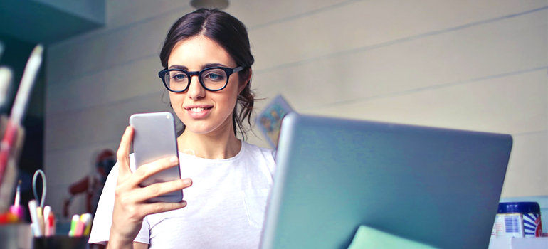 woman getting a free quote