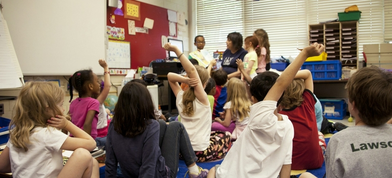 kids in class