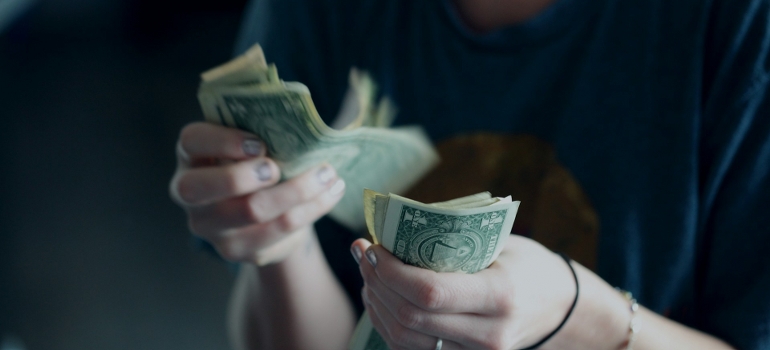 counting money after moving to Drexel Hill