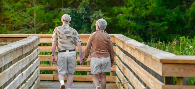 seniors exploring nature