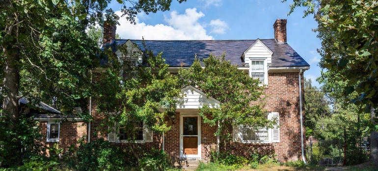 house with bricks