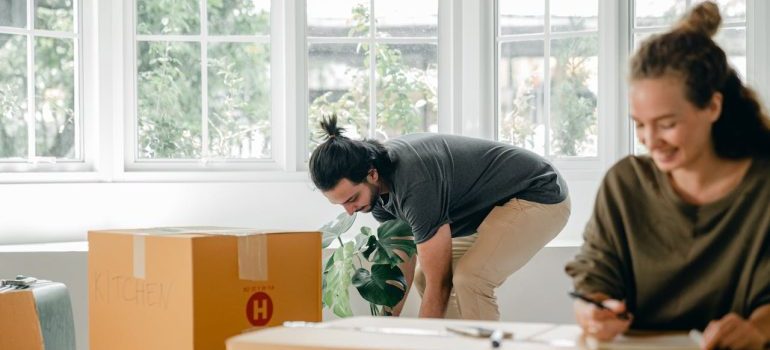 couple preparing for moving